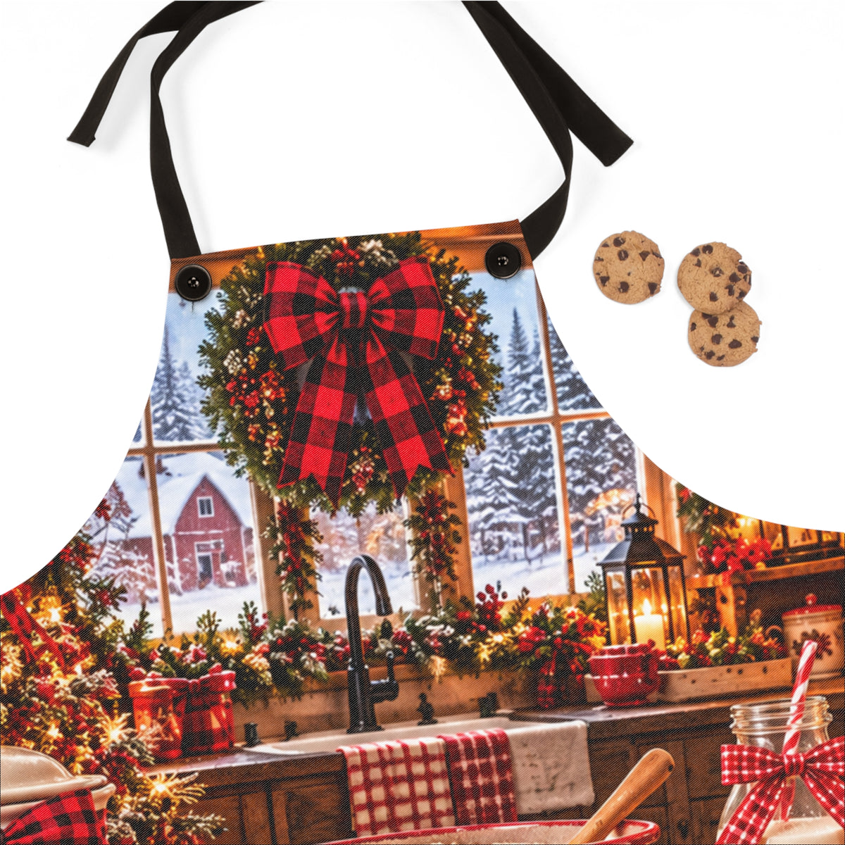 Christmas Baking & Cozy Kitchen Apron
