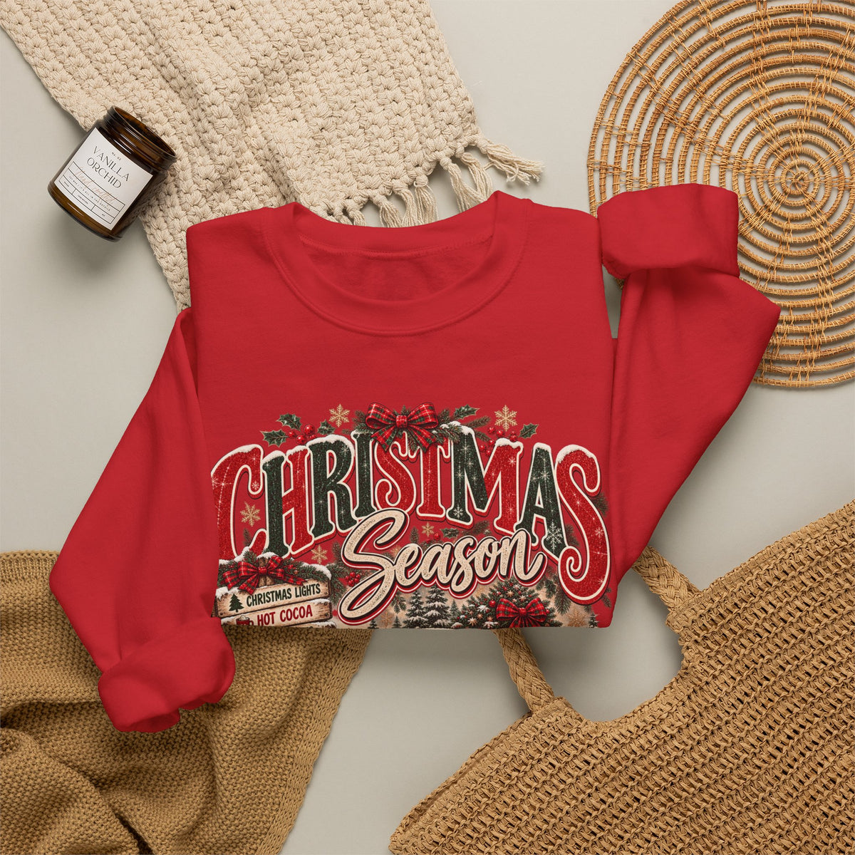 Christmas Season Vintage Truck Sweatshirt