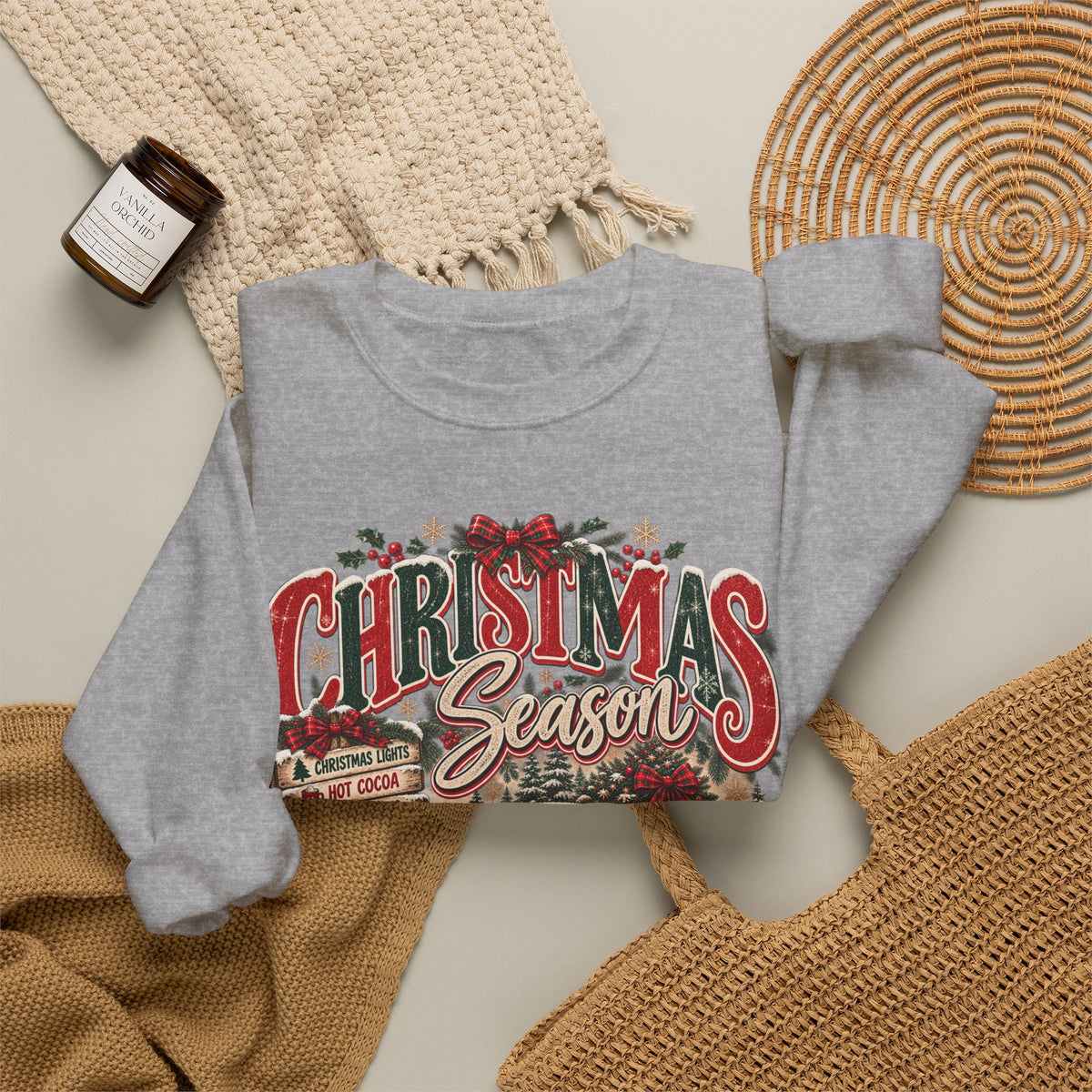 Christmas Season Vintage Truck Sweatshirt