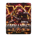 Commanders Football Sherpa Blanket