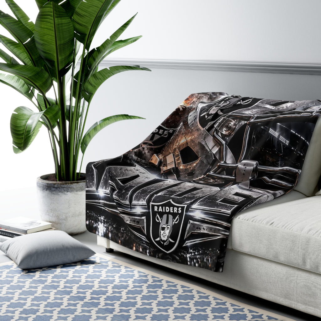 Raiders Sherpa Fleece Blanket