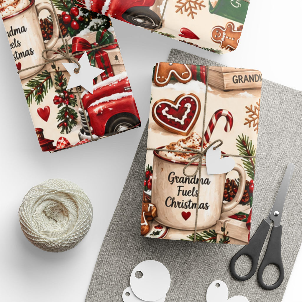 Christmas Truck Wrapping Paper Roll