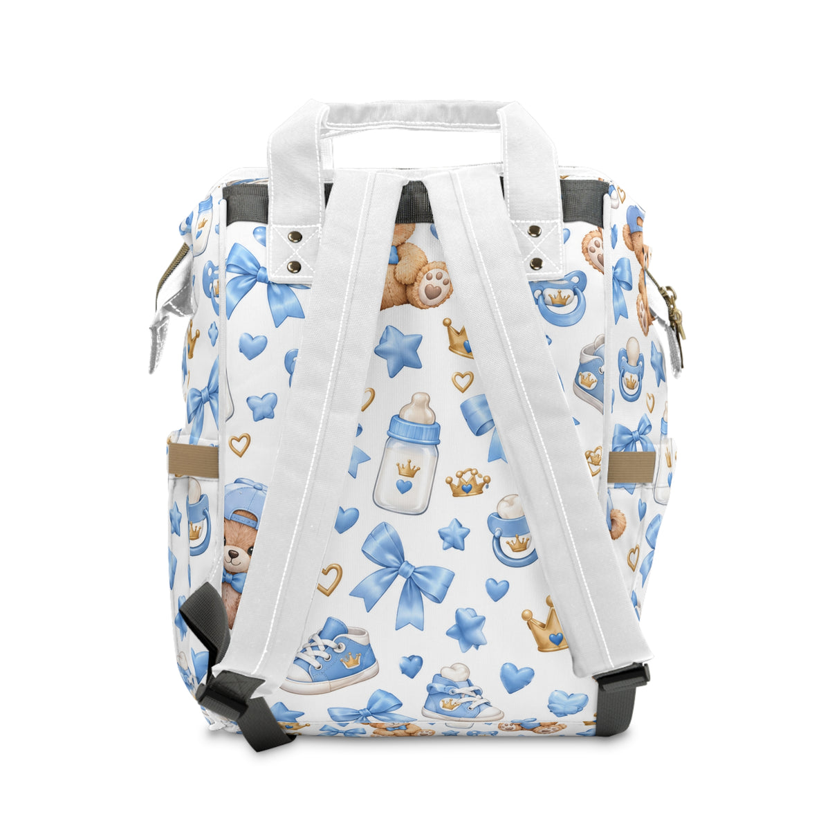Blue Teddy Bear Baby Diaper Backpack