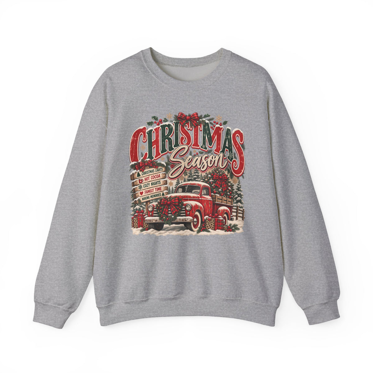 Christmas Season Vintage Truck Sweatshirt