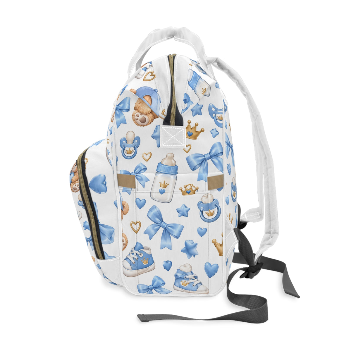 Blue Teddy Bear Baby Diaper Backpack