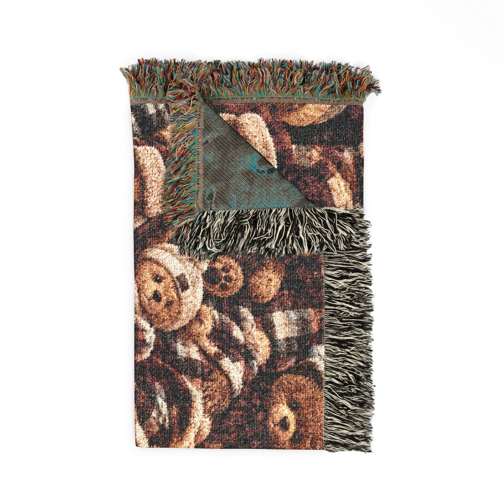 Teddy Bear Woven Blanket