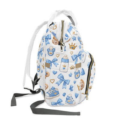 Blue Teddy Bear Baby Diaper Backpack