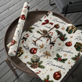 CUSTOM Christmas Candy Cane & Pine Holiday Wrapping Paper Roll