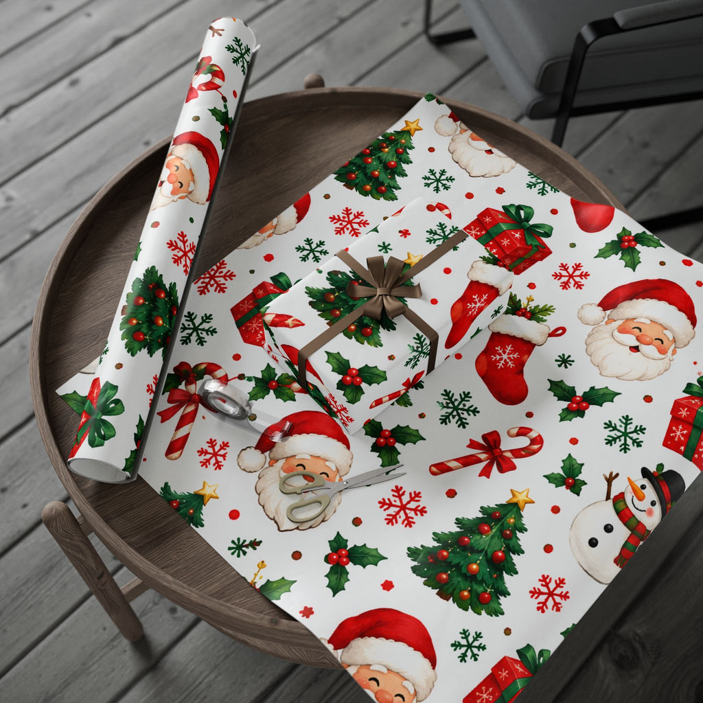 Christmas Santa Wrapping Paper Roll