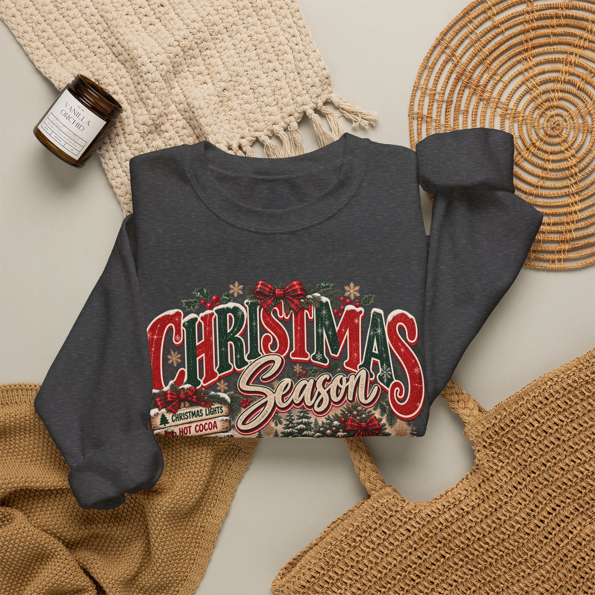 Christmas Season Vintage Truck Sweatshirt