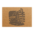 Oil Rig Doormat - American Flag Welcome Mat for Oilfield Workers