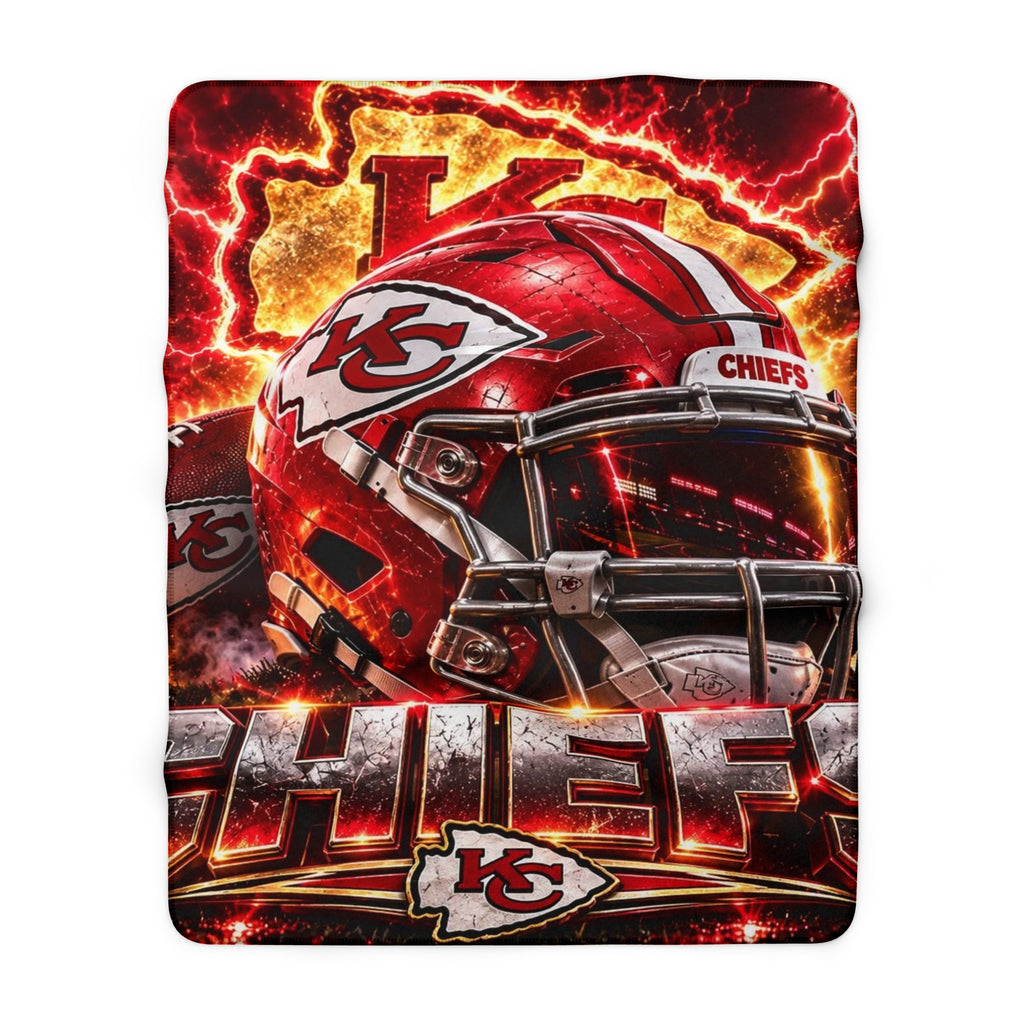 Kansas City Chiefs Sherpa Fleece Blanket