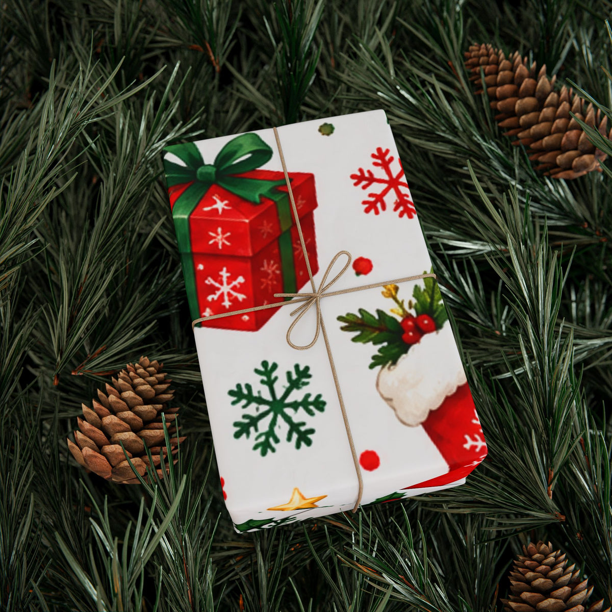 Christmas Santa Wrapping Paper Roll