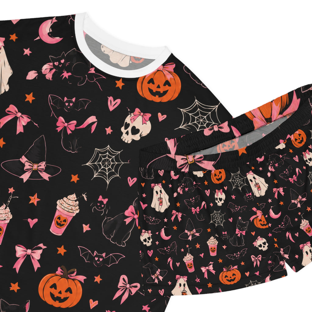 Women's Short Halloween Pajama Set