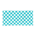 Turquoise Checkered Beach Towel