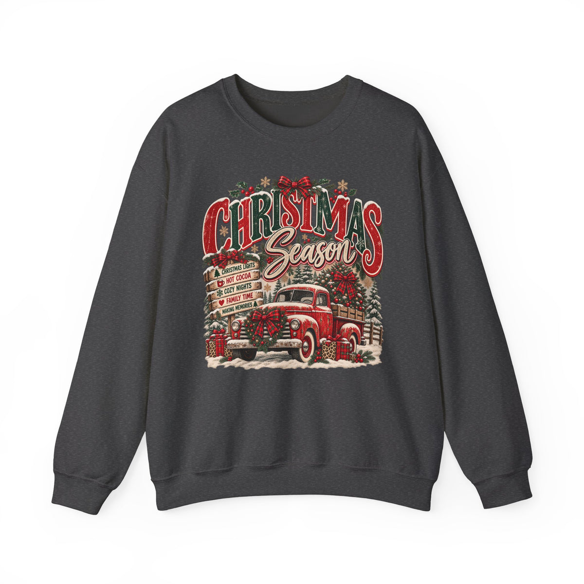 Christmas Season Vintage Truck Sweatshirt