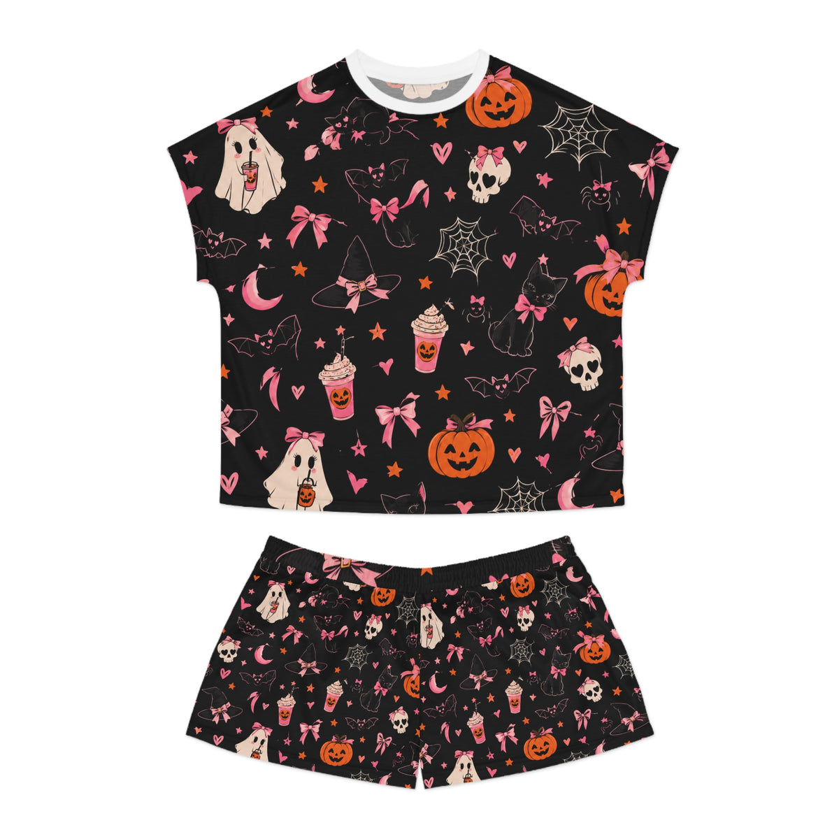 Women's Short Halloween Pajama Set