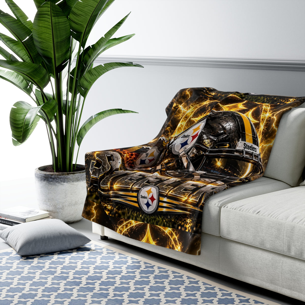 Pittsburgh Steelers Sherpa Fleece Blanket